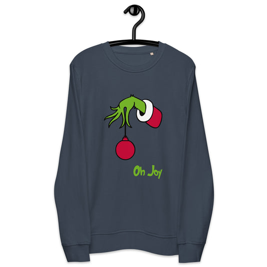 Grinch Oh Joy Unisex Organic Sweatshirt